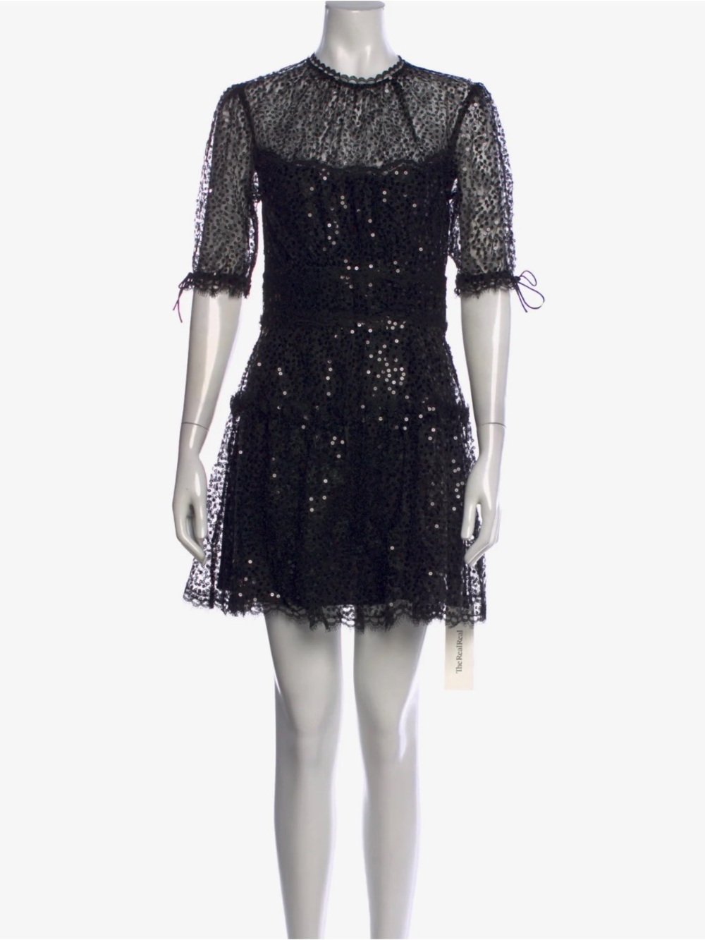 Jonathan Simkhai Black Sequin Mini Dress